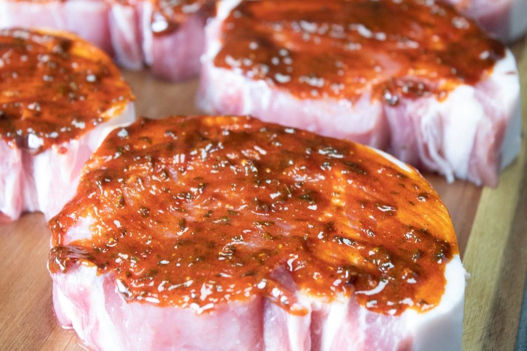 x6 Thai Style Pork Ribeyes - Bennetts Butchers
