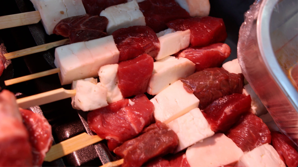 x4 Rump Steak & Halloumi Skewers