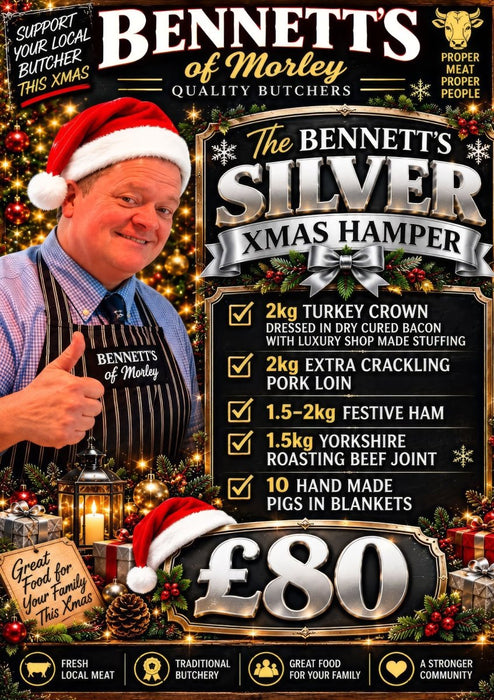 Silver Christmas Hamper - Bennetts Butchers