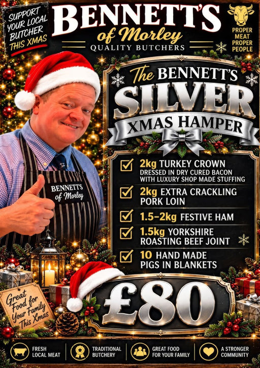 Silver Christmas Hamper - Bennetts Butchers